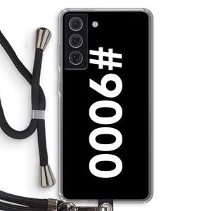 CaseCompany 9000: Samsung Galaxy S21 FE Transparant Hoesje met koord