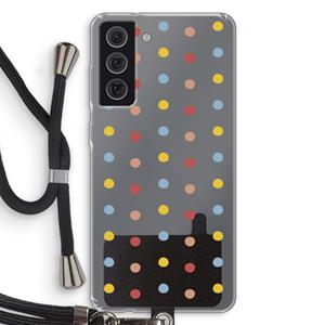 CaseCompany Bollen: Samsung Galaxy S21 FE Transparant Hoesje met koord