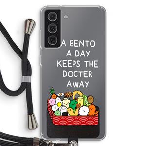 CaseCompany Bento a day: Samsung Galaxy S21 FE Transparant Hoesje met koord
