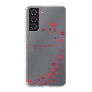 CaseCompany Kusjes: Samsung Galaxy S21 FE Transparant Hoesje