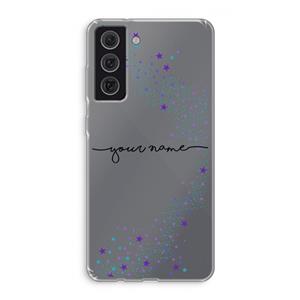 CaseCompany Sterren: Samsung Galaxy S21 FE Transparant Hoesje