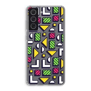 CaseCompany 8-bit N°4: Samsung Galaxy S21 FE Transparant Hoesje