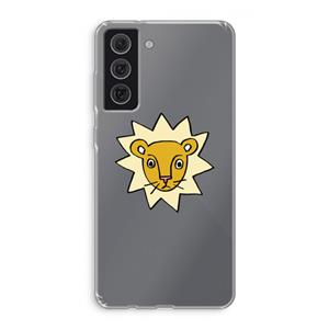 CaseCompany Kleine leeuw: Samsung Galaxy S21 FE Transparant Hoesje