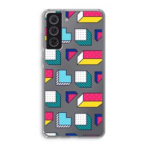 CaseCompany 8-bit N°7: Samsung Galaxy S21 FE Transparant Hoesje
