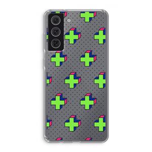 CaseCompany 8-bit N°10: Samsung Galaxy S21 FE Transparant Hoesje