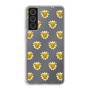CaseCompany Leeuwenkoppen: Samsung Galaxy S21 FE Transparant Hoesje