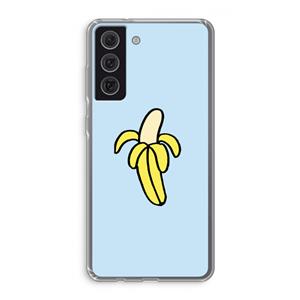 CaseCompany Banana: Samsung Galaxy S21 FE Transparant Hoesje