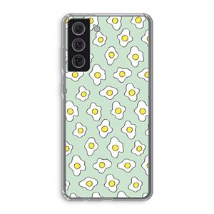 CaseCompany Spiegeleitjes: Samsung Galaxy S21 FE Transparant Hoesje