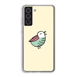 CaseCompany Birdy: Samsung Galaxy S21 FE Transparant Hoesje