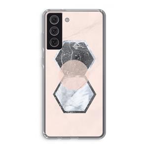 CaseCompany Creatieve toets: Samsung Galaxy S21 FE Transparant Hoesje