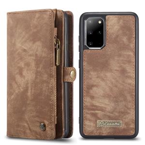 Caseme vintage 2 in 1 portemonnee hoes - Samsung Galaxy S20 Plus - Bruin