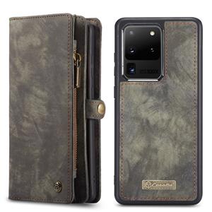 Caseme vintage 2 in 1 portemonnee hoes - Samsung Galaxy S20 Ultra - Grijs