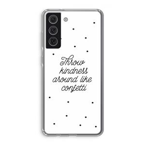 CaseCompany Confetti: Samsung Galaxy S21 FE Transparant Hoesje