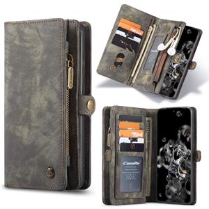 vintage 2 in 1 portemonnee hoes - Samsung Galaxy S20 - Grijs