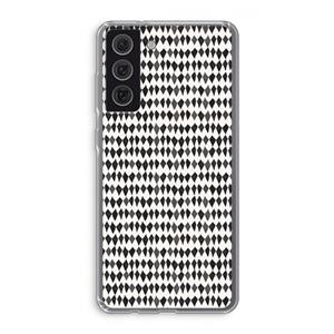 CaseCompany Crazy shapes: Samsung Galaxy S21 FE Transparant Hoesje