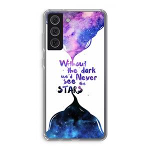 CaseCompany Stars quote: Samsung Galaxy S21 FE Transparant Hoesje