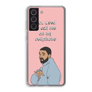 CaseCompany Hotline bling: Samsung Galaxy S21 FE Transparant Hoesje
