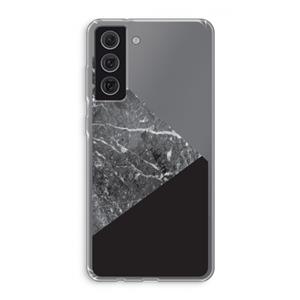 CaseCompany Combinatie marmer: Samsung Galaxy S21 FE Transparant Hoesje