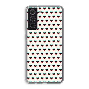 CaseCompany Hartjes: Samsung Galaxy S21 FE Transparant Hoesje