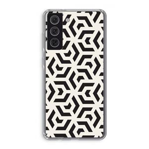 CaseCompany Crazy pattern: Samsung Galaxy S21 FE Transparant Hoesje