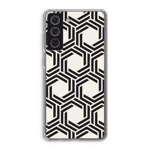 CaseCompany Geometrisch patroon: Samsung Galaxy S21 FE Transparant Hoesje