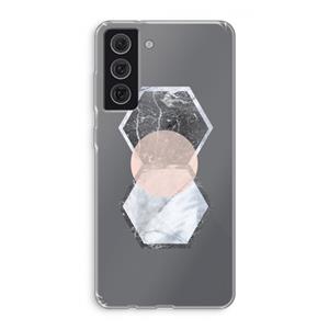 CaseCompany Creatieve toets: Samsung Galaxy S21 FE Transparant Hoesje