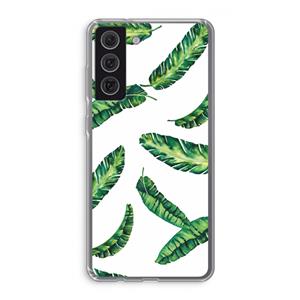 CaseCompany Lange bladeren: Samsung Galaxy S21 FE Transparant Hoesje