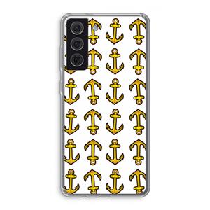 CaseCompany Musketon Anchor: Samsung Galaxy S21 FE Transparant Hoesje