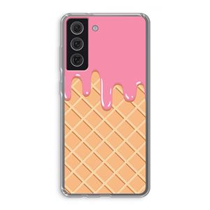 CaseCompany Ice cream: Samsung Galaxy S21 FE Transparant Hoesje