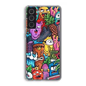 CaseCompany Vexx Mixtape: Samsung Galaxy S21 FE Transparant Hoesje