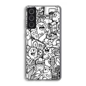 CaseCompany Vexx City #2: Samsung Galaxy S21 FE Transparant Hoesje