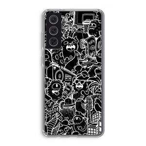CaseCompany Vexx Black City : Samsung Galaxy S21 FE Transparant Hoesje