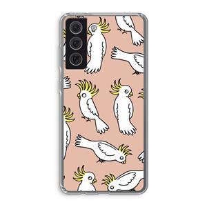 CaseCompany Papegaai: Samsung Galaxy S21 FE Transparant Hoesje
