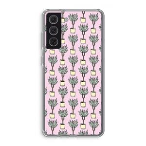 CaseCompany Boompje: Samsung Galaxy S21 FE Transparant Hoesje