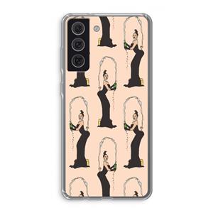 CaseCompany Pop Some Kim: Samsung Galaxy S21 FE Transparant Hoesje
