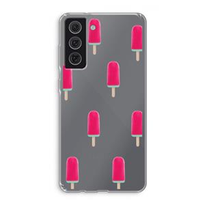 CaseCompany Waterijsje: Samsung Galaxy S21 FE Transparant Hoesje