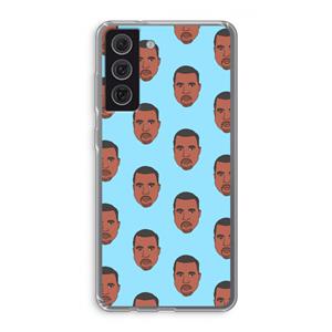 CaseCompany Kanye Call Me℃: Samsung Galaxy S21 FE Transparant Hoesje