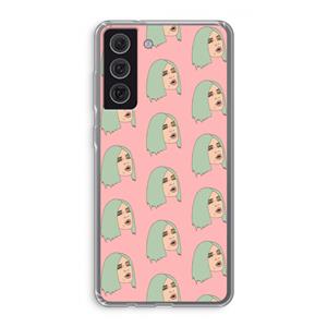 CaseCompany King Kylie: Samsung Galaxy S21 FE Transparant Hoesje