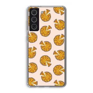 CaseCompany You Had Me At Pizza: Samsung Galaxy S21 FE Transparant Hoesje