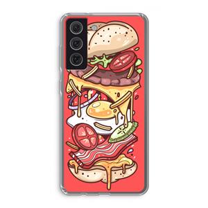 CaseCompany Diet Coke Please: Samsung Galaxy S21 FE Transparant Hoesje