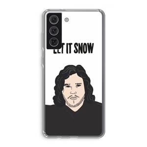 CaseCompany Let It Snow: Samsung Galaxy S21 FE Transparant Hoesje