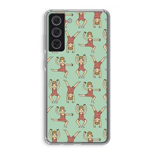 CaseCompany Gymboys: Samsung Galaxy S21 FE Transparant Hoesje