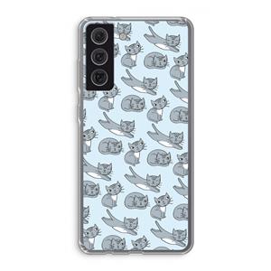 CaseCompany Poezen: Samsung Galaxy S21 FE Transparant Hoesje