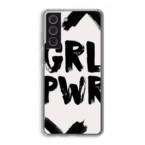 CaseCompany Girl Power #2: Samsung Galaxy S21 FE Transparant Hoesje