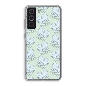 CaseCompany Octopussen: Samsung Galaxy S21 FE Transparant Hoesje