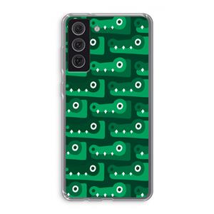 CaseCompany Crocs: Samsung Galaxy S21 FE Transparant Hoesje