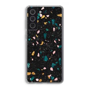CaseCompany Terrazzo N°10: Samsung Galaxy S21 FE Transparant Hoesje