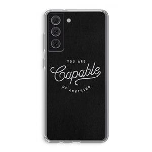 CaseCompany Capable: Samsung Galaxy S21 FE Transparant Hoesje