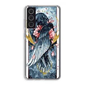 CaseCompany Golden Raven: Samsung Galaxy S21 FE Transparant Hoesje