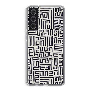 CaseCompany Moroccan Print: Samsung Galaxy S21 FE Transparant Hoesje